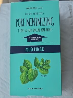 Refresh LÅB Pore Minimizing Face Masks - Mud 6 Per Box